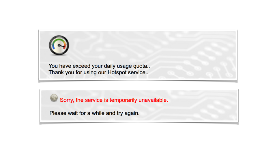 Quota & Service Outages